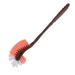 Toilet Brush Double Hockey With Long Handle