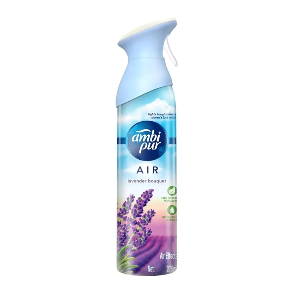 ambi-pur-air-lavender-bouquet-275-ml-front.webp Ambi Pur Air Freshner Lavender Bouquet 275ml - Image 1