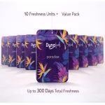 Dyna Fresh Air Freshener Pocket Feel The Freshness Paradise Fragrance (Pack Of 10)