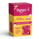 Dyna Fresh Air Freshener Pocket Feel The Freshness Rosy Dew Fragrance (Pack Of 10)