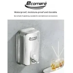 Ecomate EP-0012 (a) Stainless Steel Liquid Soap Dispenser 500ml - Image 4