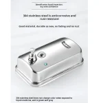 Ecomate EP-0012 (a) Stainless Steel Liquid Soap Dispenser 500ml - Image 5