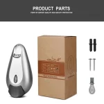 Ecomate EP-1098 (c) Plastic Liquid Soap Dispenser Grey Oval 400ml - Image 10