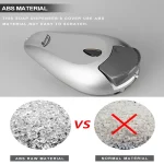 Ecomate EP-1098 (c) Plastic Liquid Soap Dispenser Grey Oval 400ml - Image 8