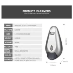 Ecomate EP-1098 (c) Plastic Liquid Soap Dispenser Grey Oval 400ml - Image 6