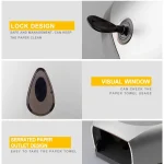 Ecomate EP-8002 (a) Tissue/Toilet Roll Jumbo Dispenser Plastic White - Image 7