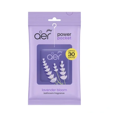 Godrej Aer Power Pocket Lavender Bloom Bathroom Fragrance Pack Of 6