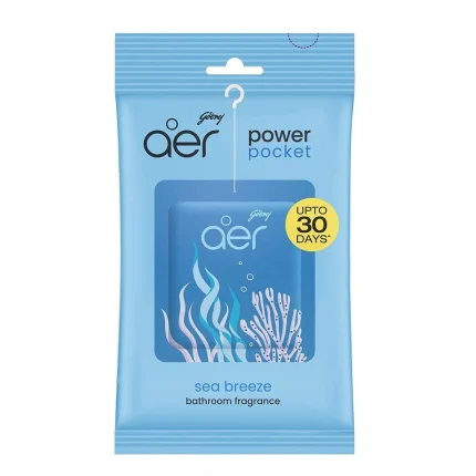 Godrej Aer Power Pocket Sea Breeze Bathroom Fragrance Pack Of 6